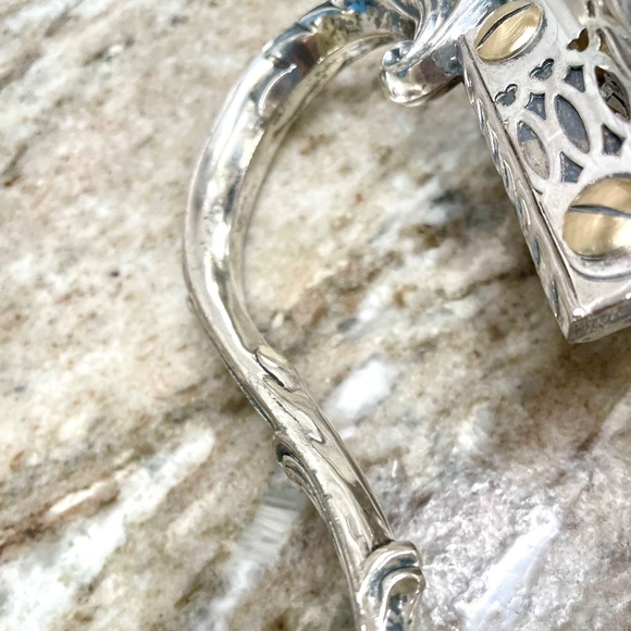 Vintage Glass and Silver Pitcher Carafe with Plastic Ice Cooling Tube Chill It - Picture 10 of 14